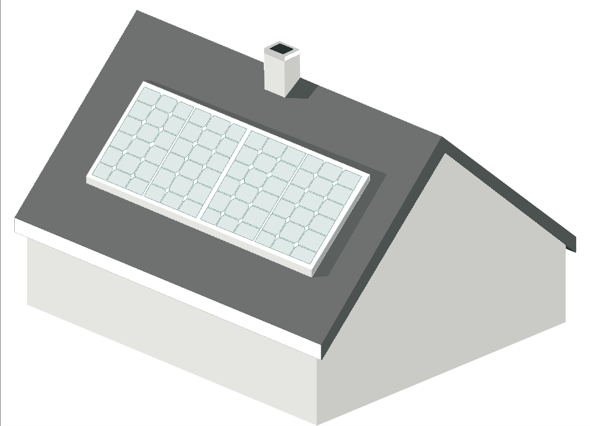 Die Aufdach-Montage von Solarmodulen ist am leichtesten.