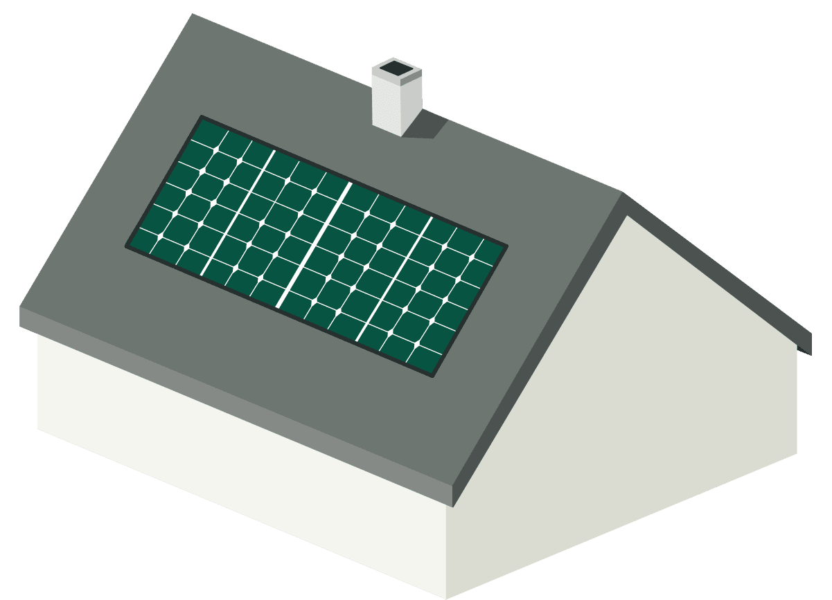 Indach-Montage einer Solaranlage auf einem Wohnhaus