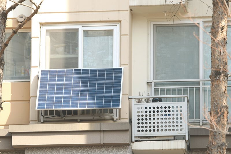 Solarmodul am Balkon