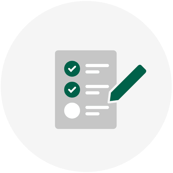 Icon Vorbereitung Planung Checkliste