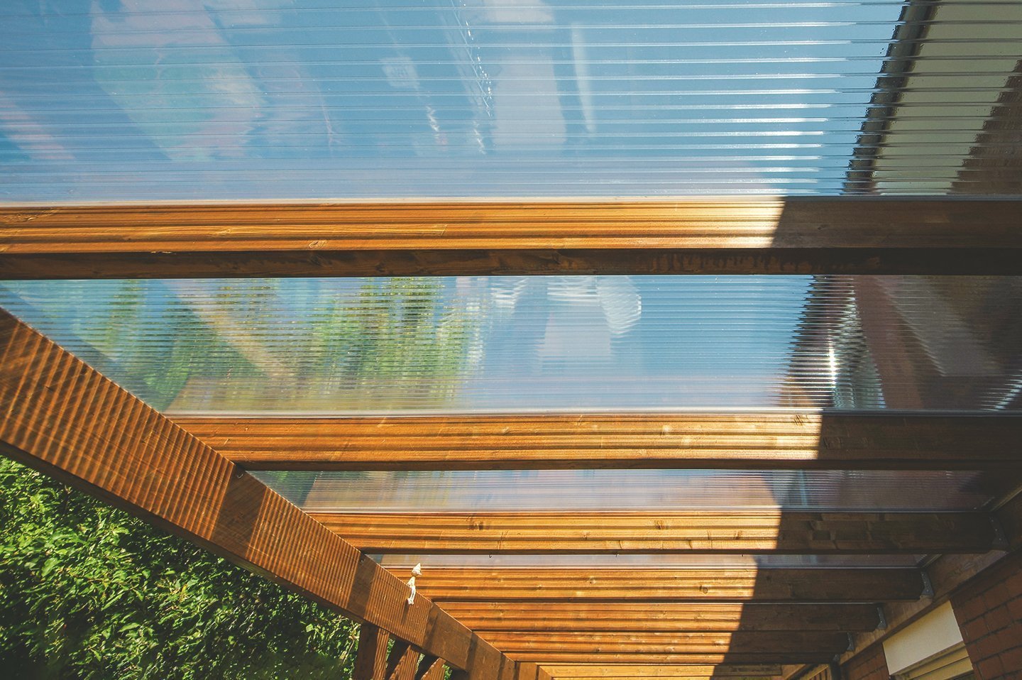 Terrassendach aus Doppelstegplatten