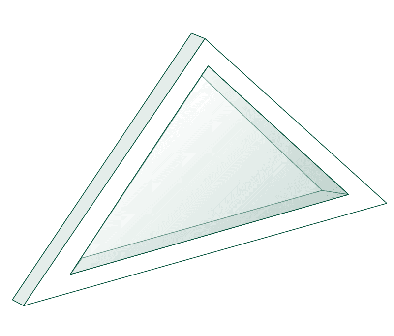 Fenster Dreiecksfenster Festverglasung